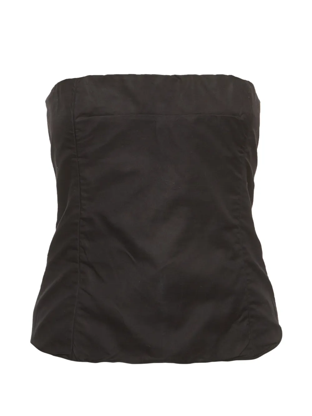 KHAITE Pre-Owned strapless corset top - Schwarz
