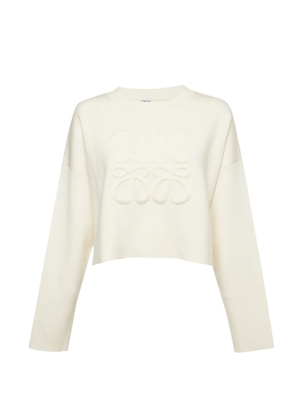 Loewe Pre-Owned Anagram cropped jumper - Nude