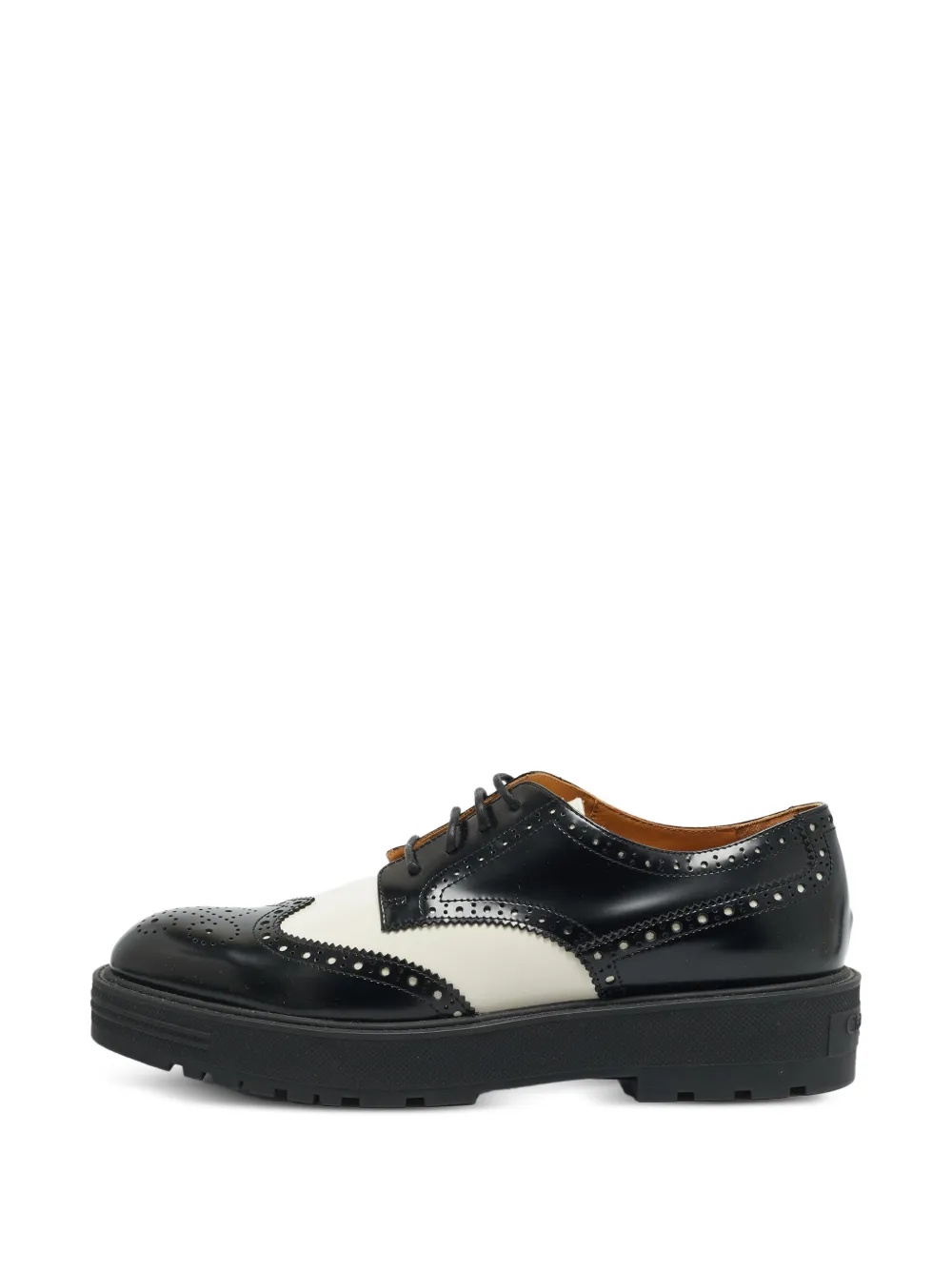 Christian Dior Pre-Owned Teddy-D perforated Derby shoes - Black