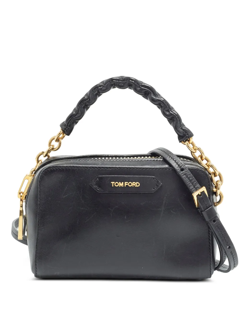 Tom Ford Vintage leather messenger bag - Nero