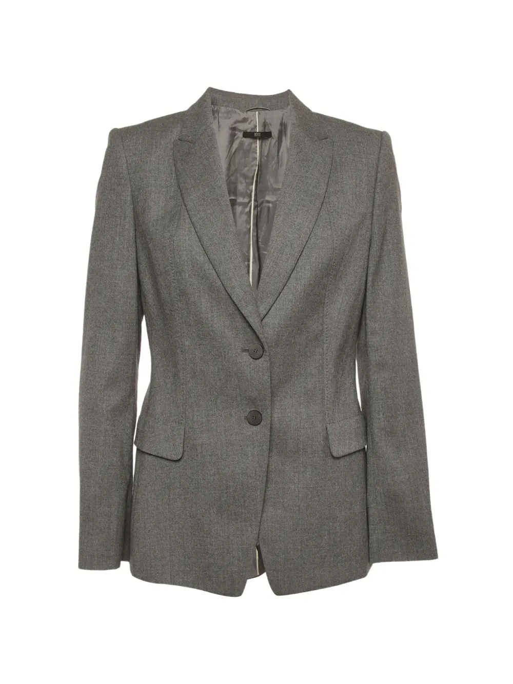 BOSS Juicyrel single-breasted blazer - Grigio