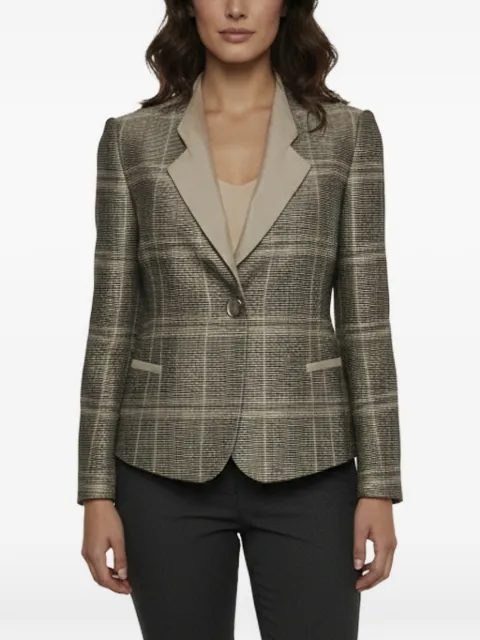 Armani Vintage checked-pattern blazer