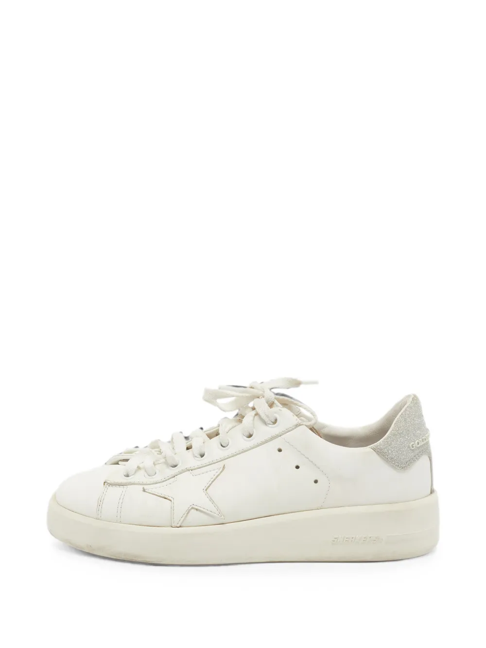 Golden Goose PureStar glitter-detail sneakers - Bianco