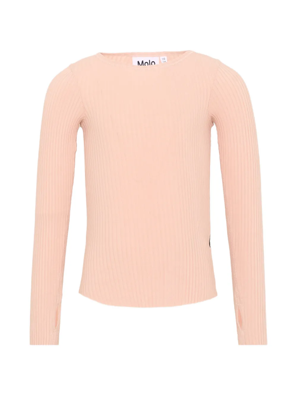 Molo T-shirt a coste con maniche lunghe - Rosa