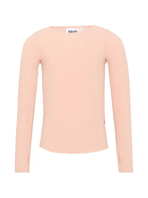 Molo ribbed-knit long-sleeve T-shirt