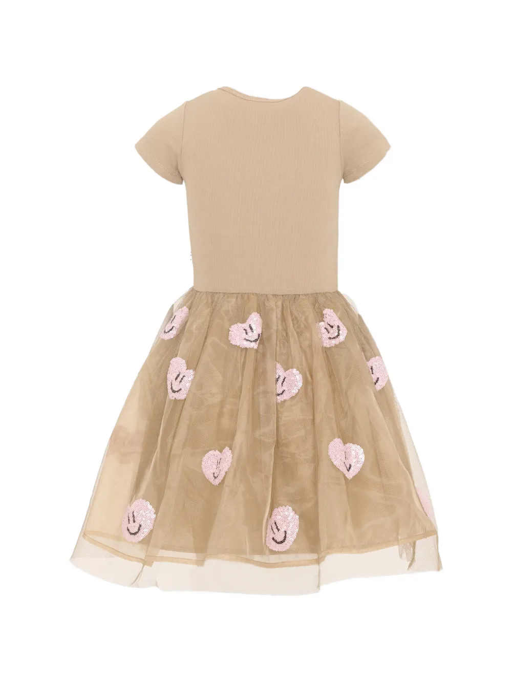 Molo Cyrusila tulen jurk met pailletten Beige