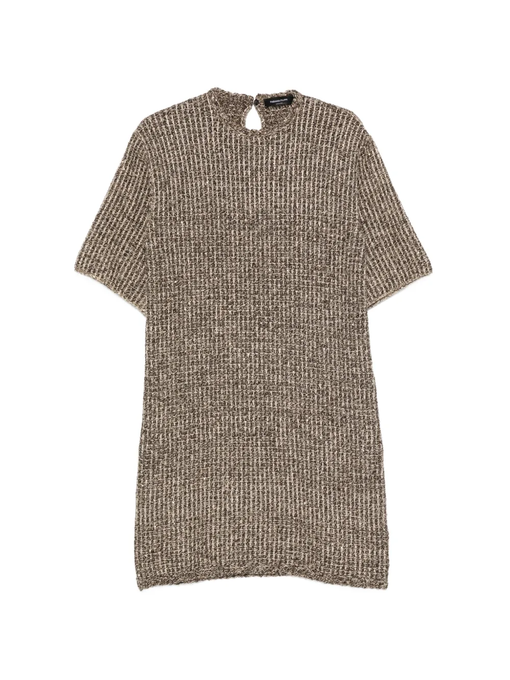 Fabiana Filippi sequin-embellished bouclé mini dress - Marrone