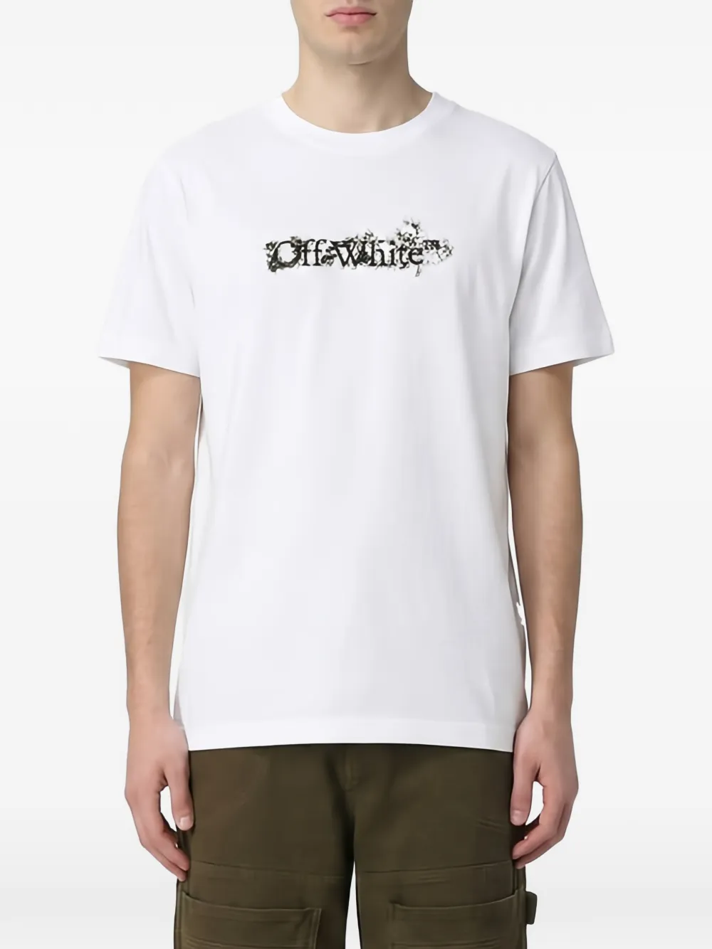 Off-White Katoenen T-shirt met logoprint Wit
