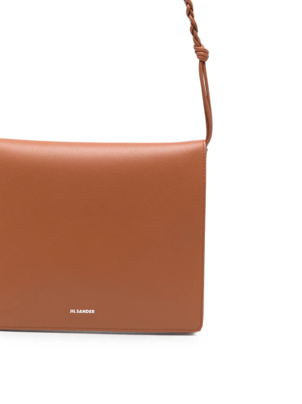 Jil Sander Medium Tangle messengertas Bruin