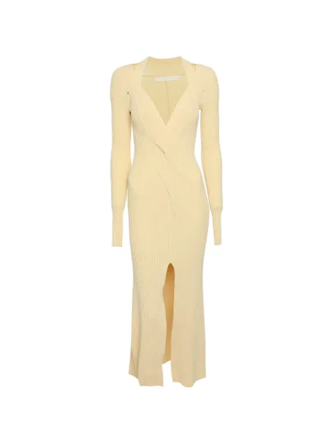 Dion Lee vestido midi con detalle retorcido