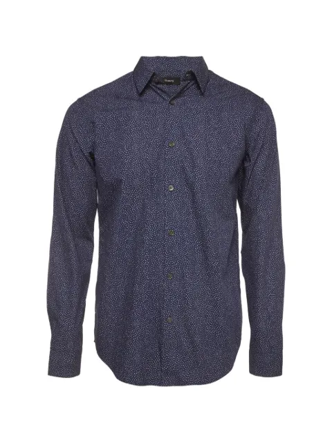 424 Irving speck-print shirt