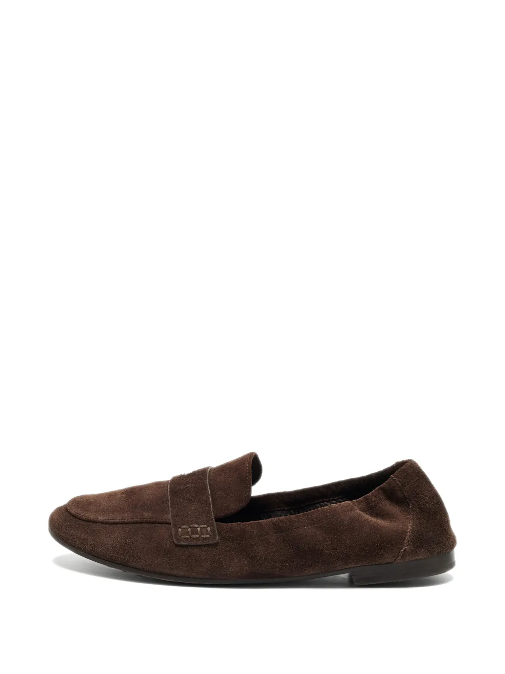 Tory Burch Double T suede loafers - Braun