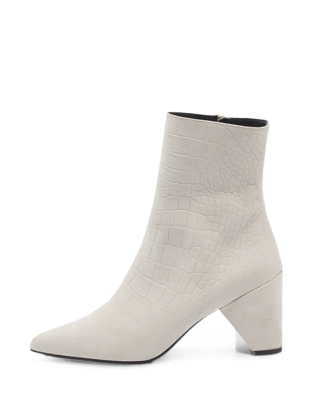AMIRI pointed-toe heeled ankle boots - Weiß