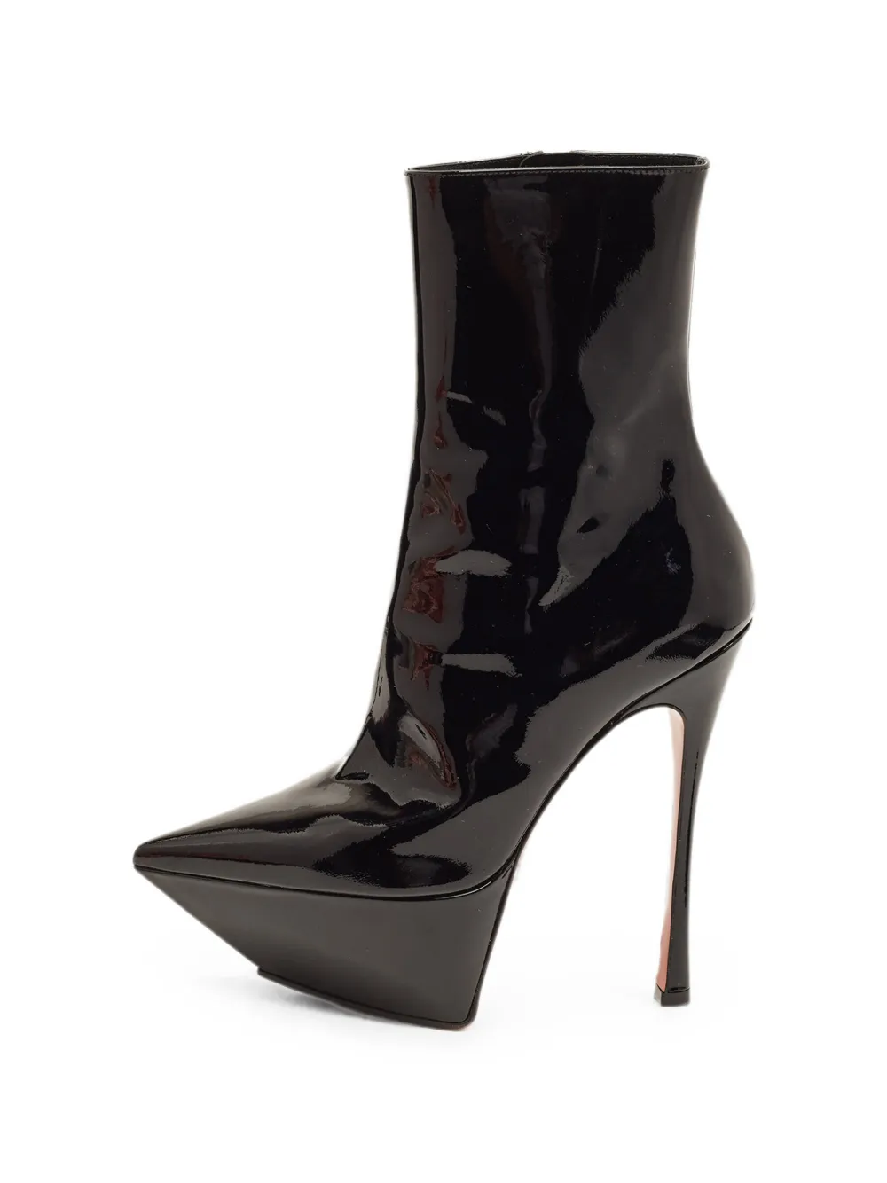 Amina Muaddi Yigit platform ankle boots - Schwarz