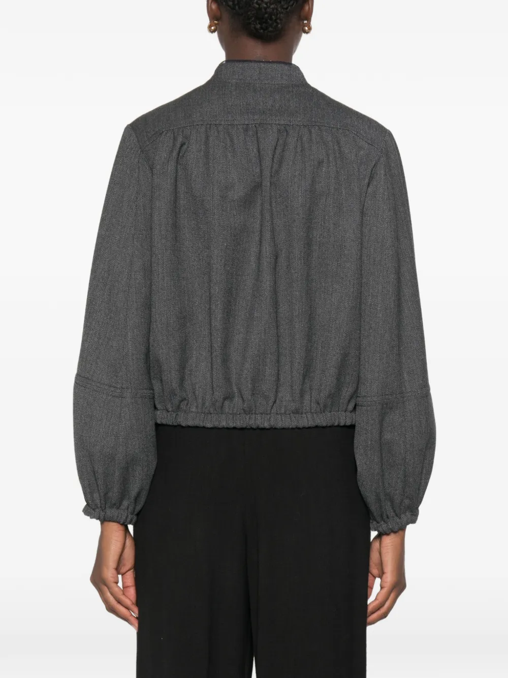 Fabiana Filippi Jack met elastische zoom en rits Blauw