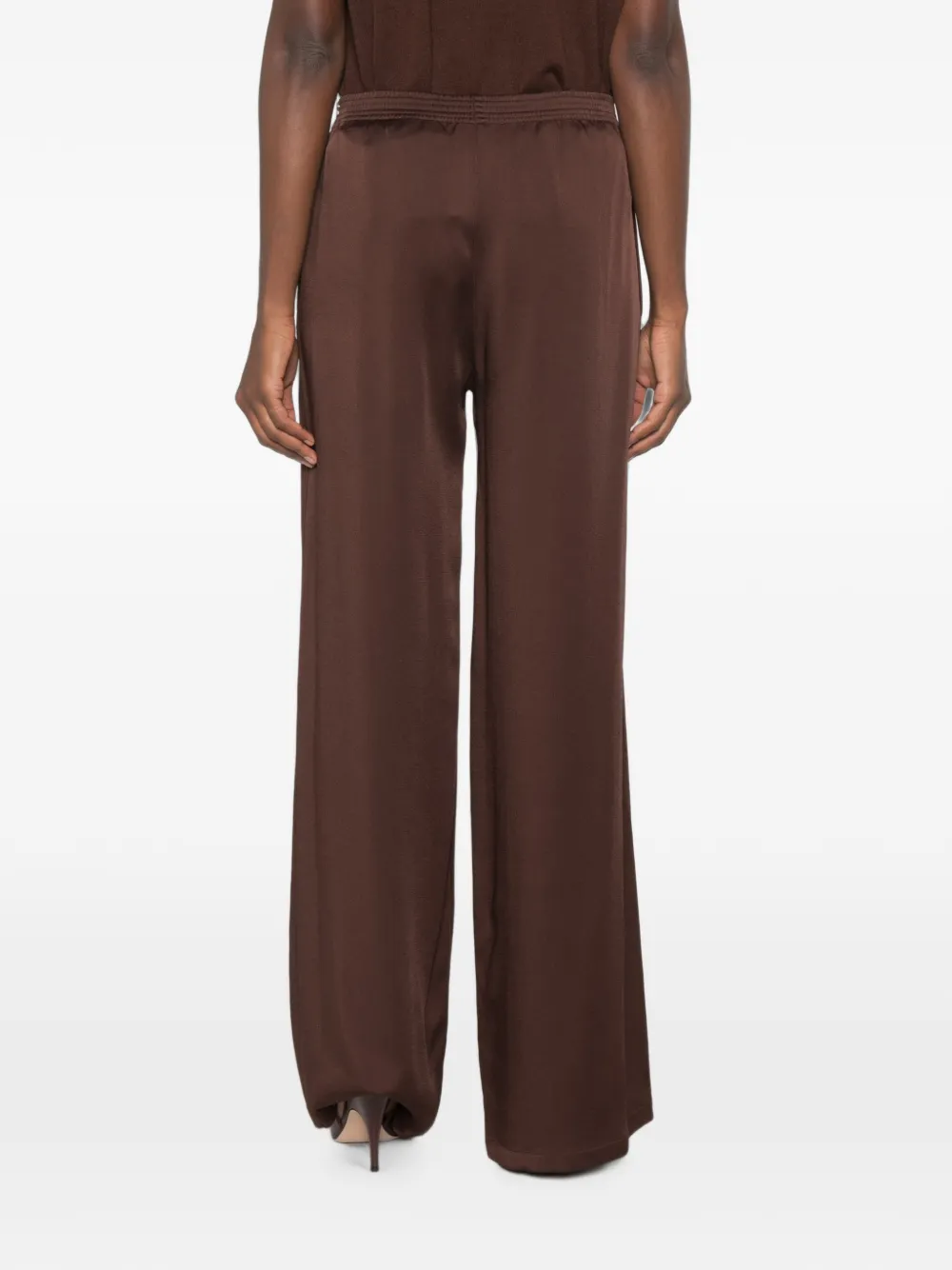 Fabiana Filippi Broek met elastische taille Bruin