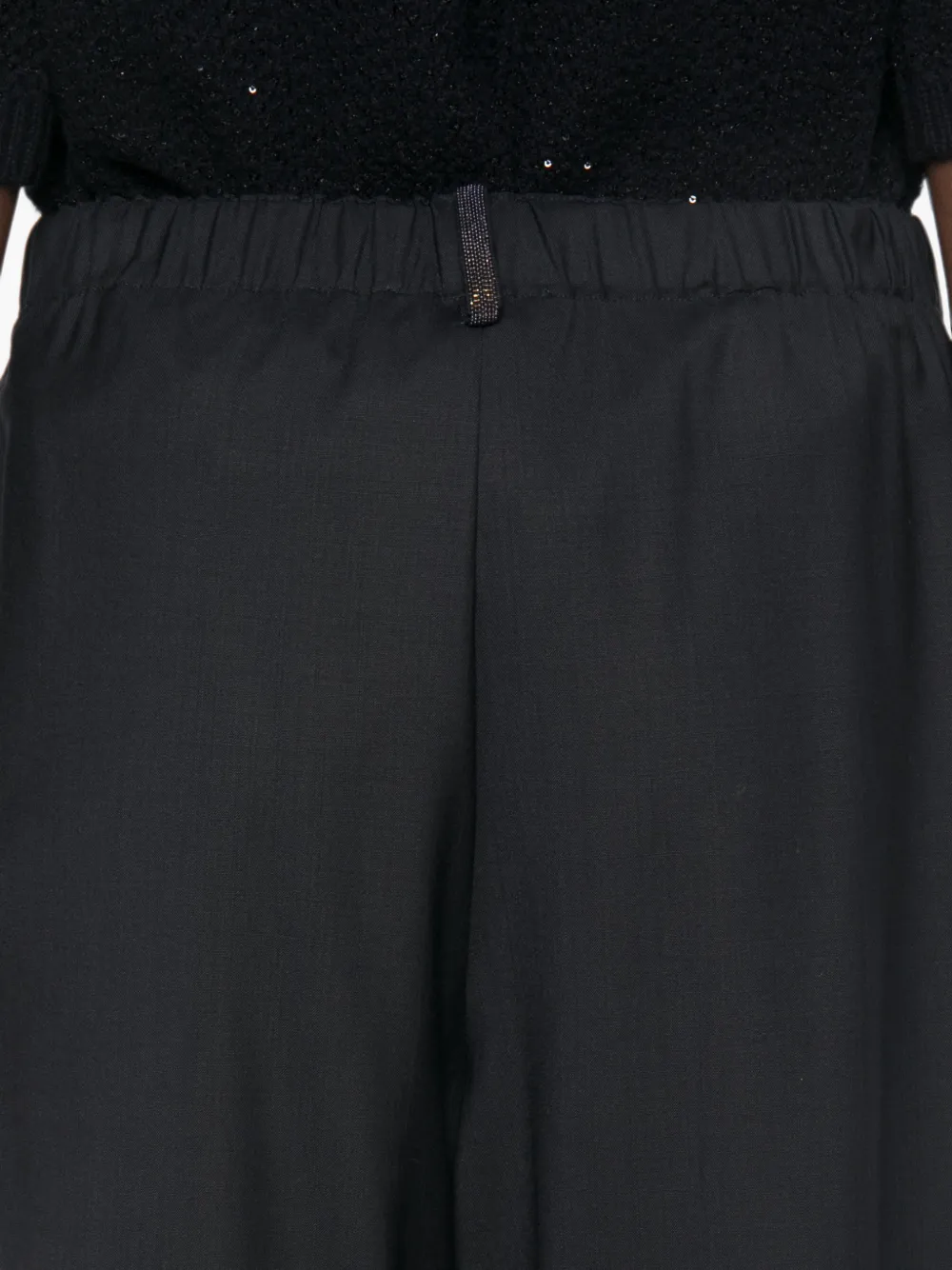 Fabiana Filippi Broek met elastische tailleband Blauw