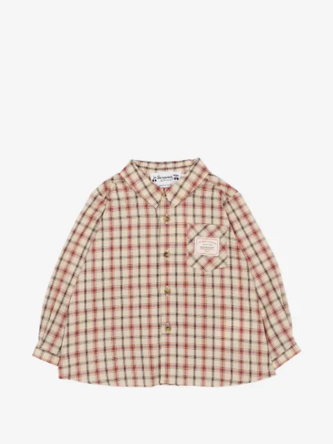 Bonpoint camisa con cuadros estampados