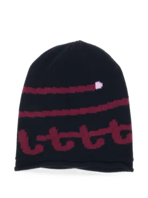 Comme Des Garçons Shirt Embroidered Logo Beanie | Blue | FARFETCH