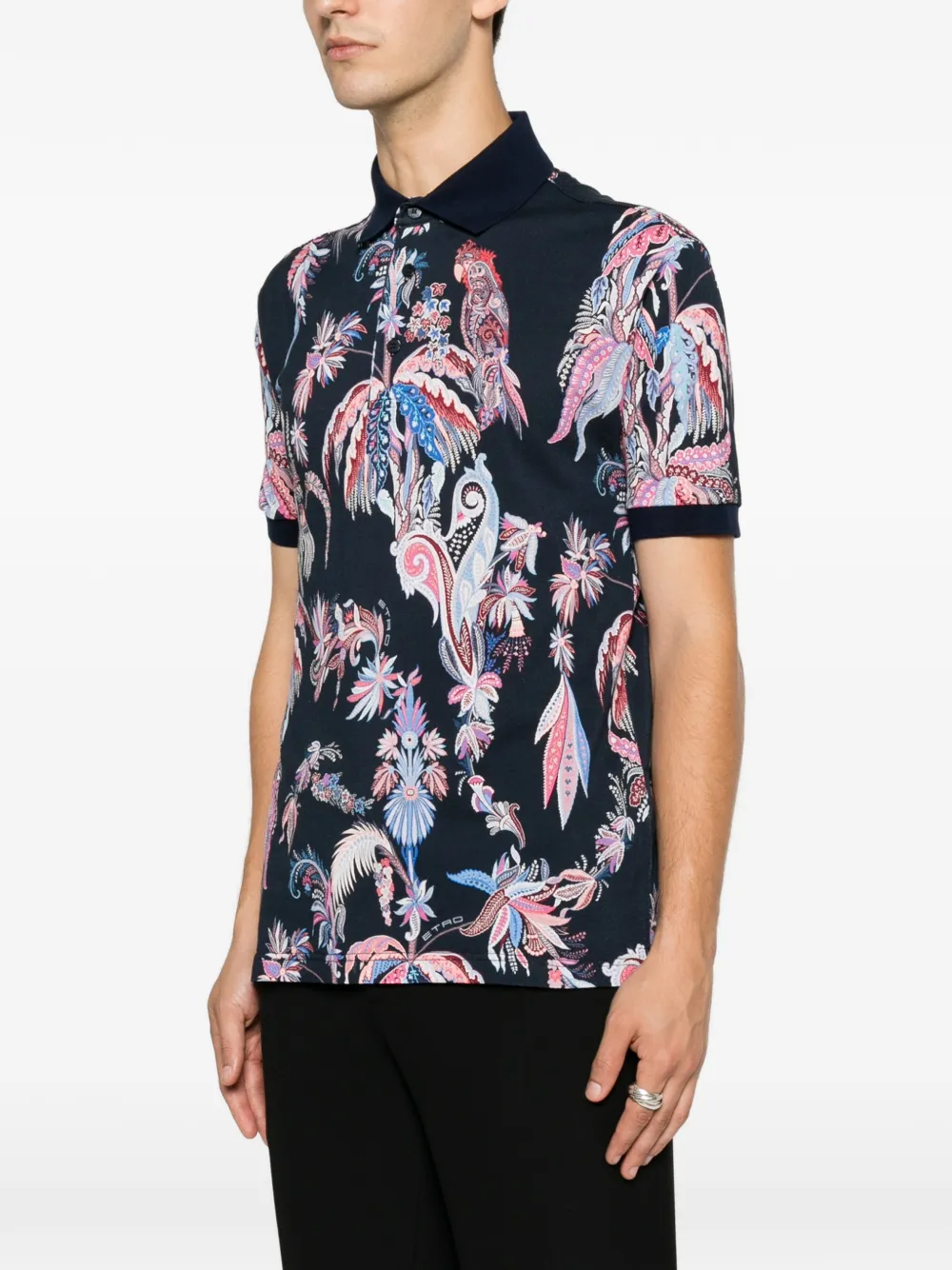 ETRO Poloshirt Blauw