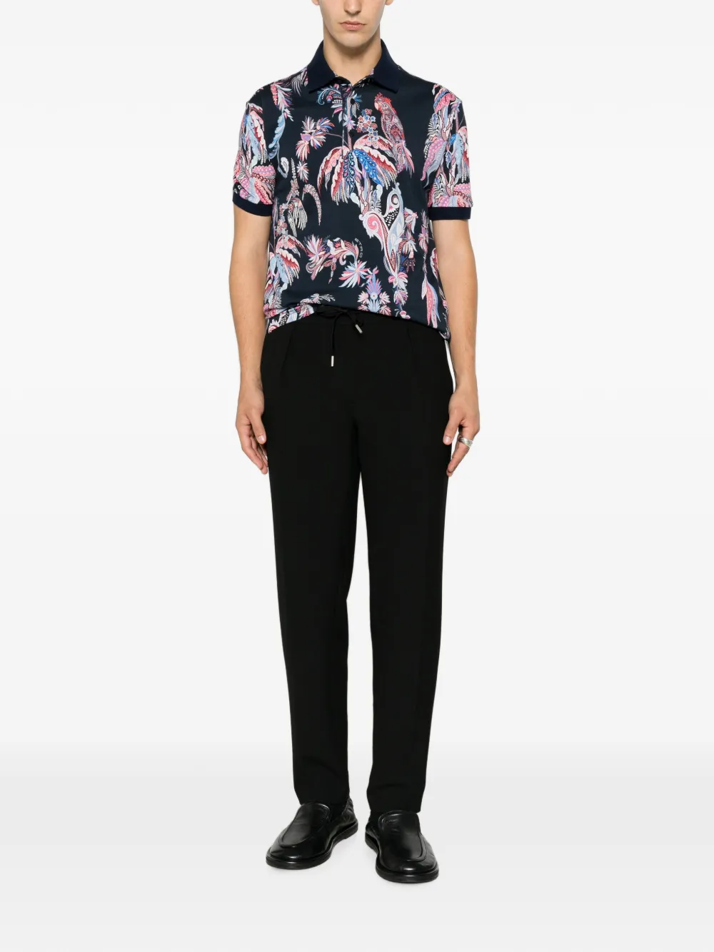 ETRO Poloshirt Blauw