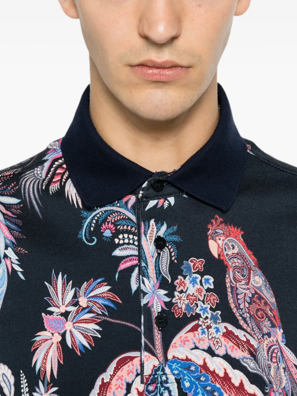 ETRO Poloshirt Blauw