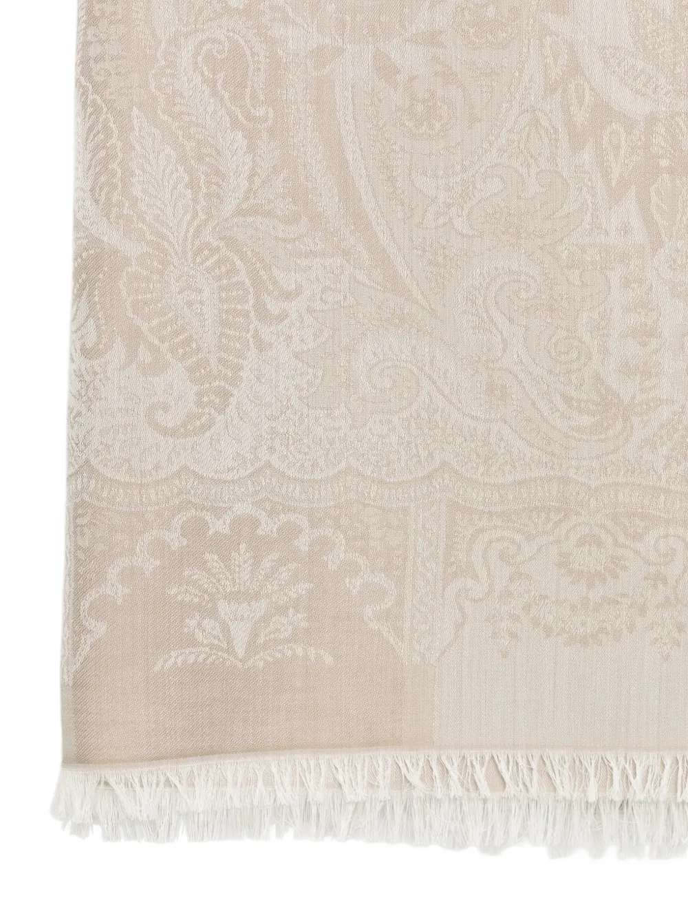 ETRO Sjaal met paisley-print Beige