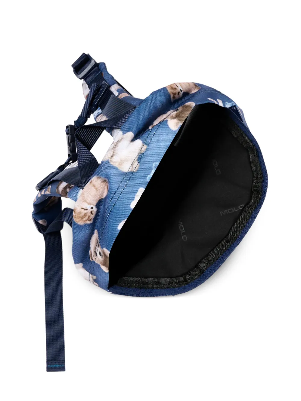 Molo Rugzak met dierenpatroon Blauw