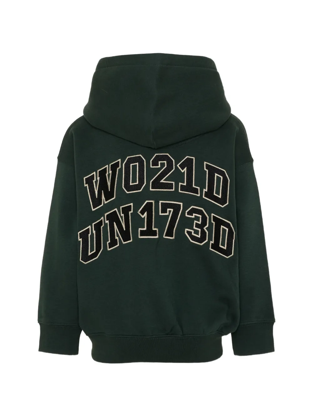 Molo Hoodie met geborduurd logo en rits Groen