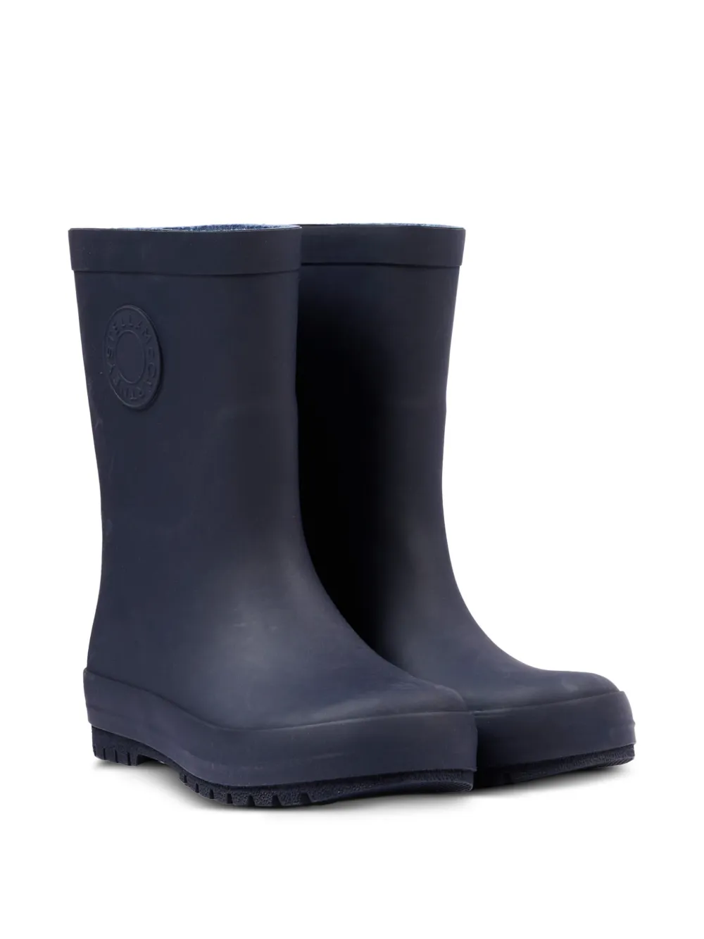 Stella McCartney Kids Laarzen met logopatch Blauw