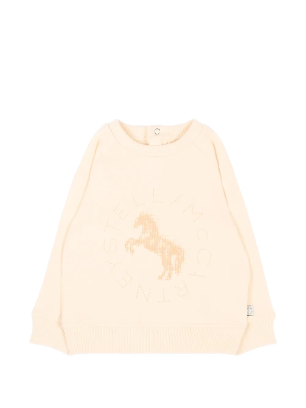 Stella McCartney Kids horse-print sweatshirt - Toni neutri