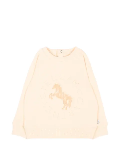 Stella McCartney Kids sweatshirt med hestetryk