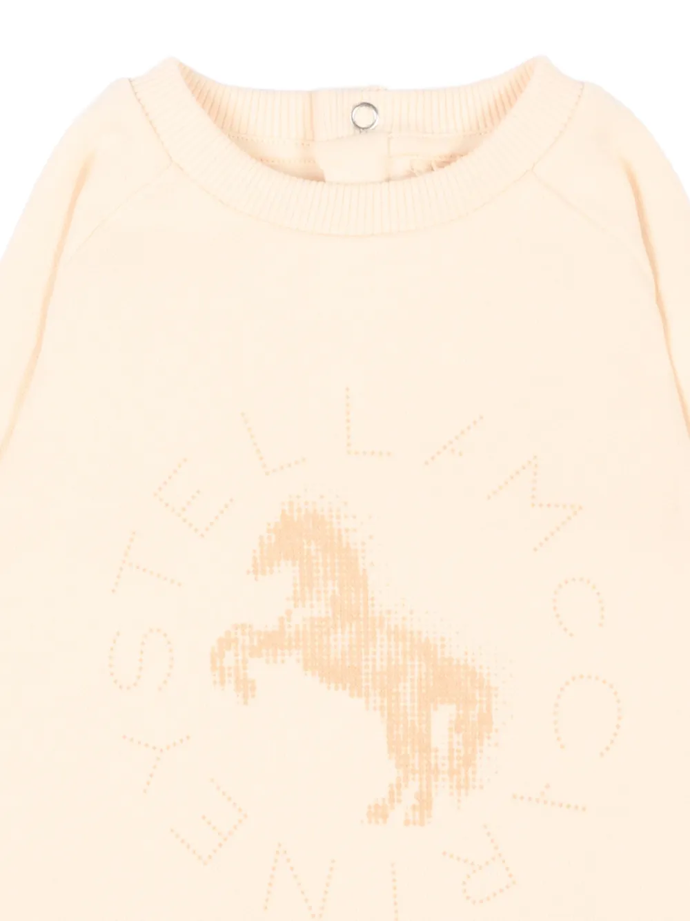 Stella McCartney Kids Sweater met paardenprint Beige