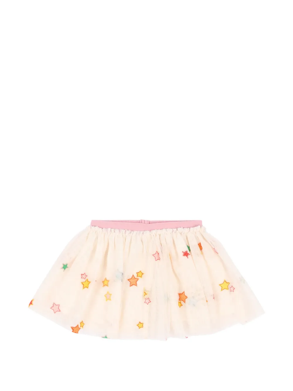 Stella McCartney Kids star-motif tulle skirt - Toni neutri