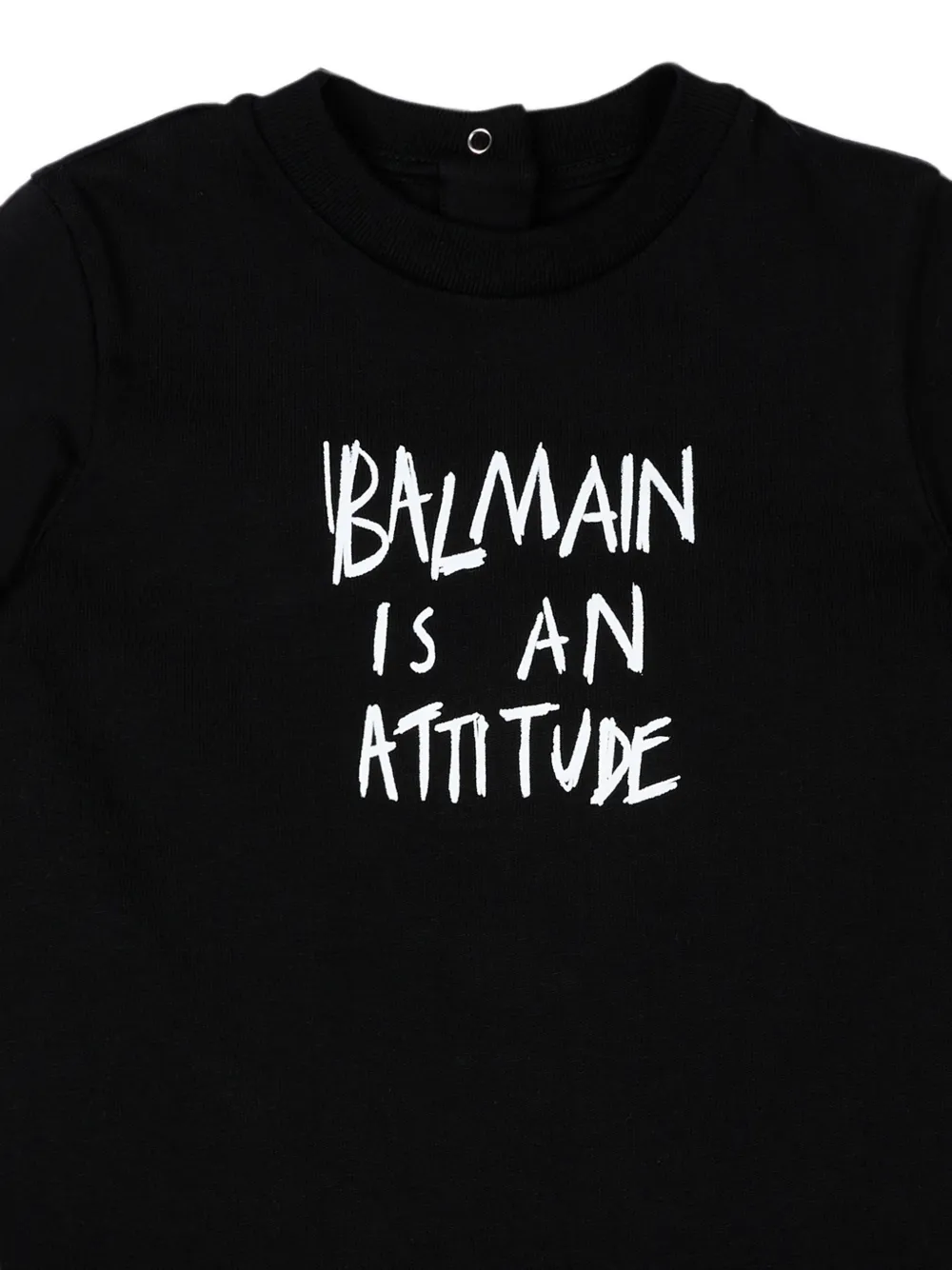 Balmain Kids Jurk met logoprint Zwart