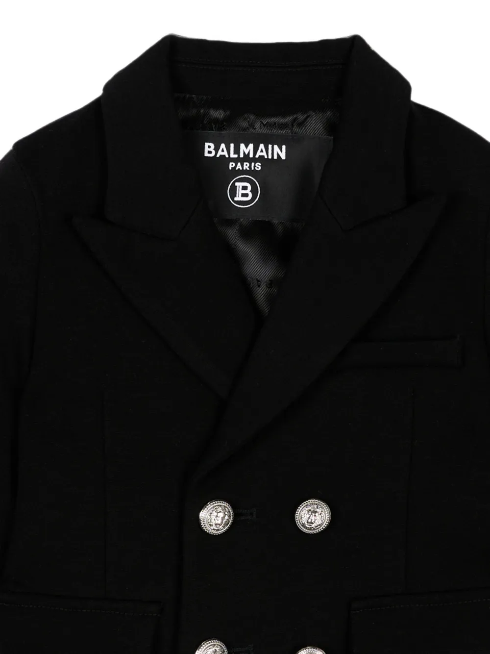 Balmain Kids Blazer met dubbele rij knopen Zwart