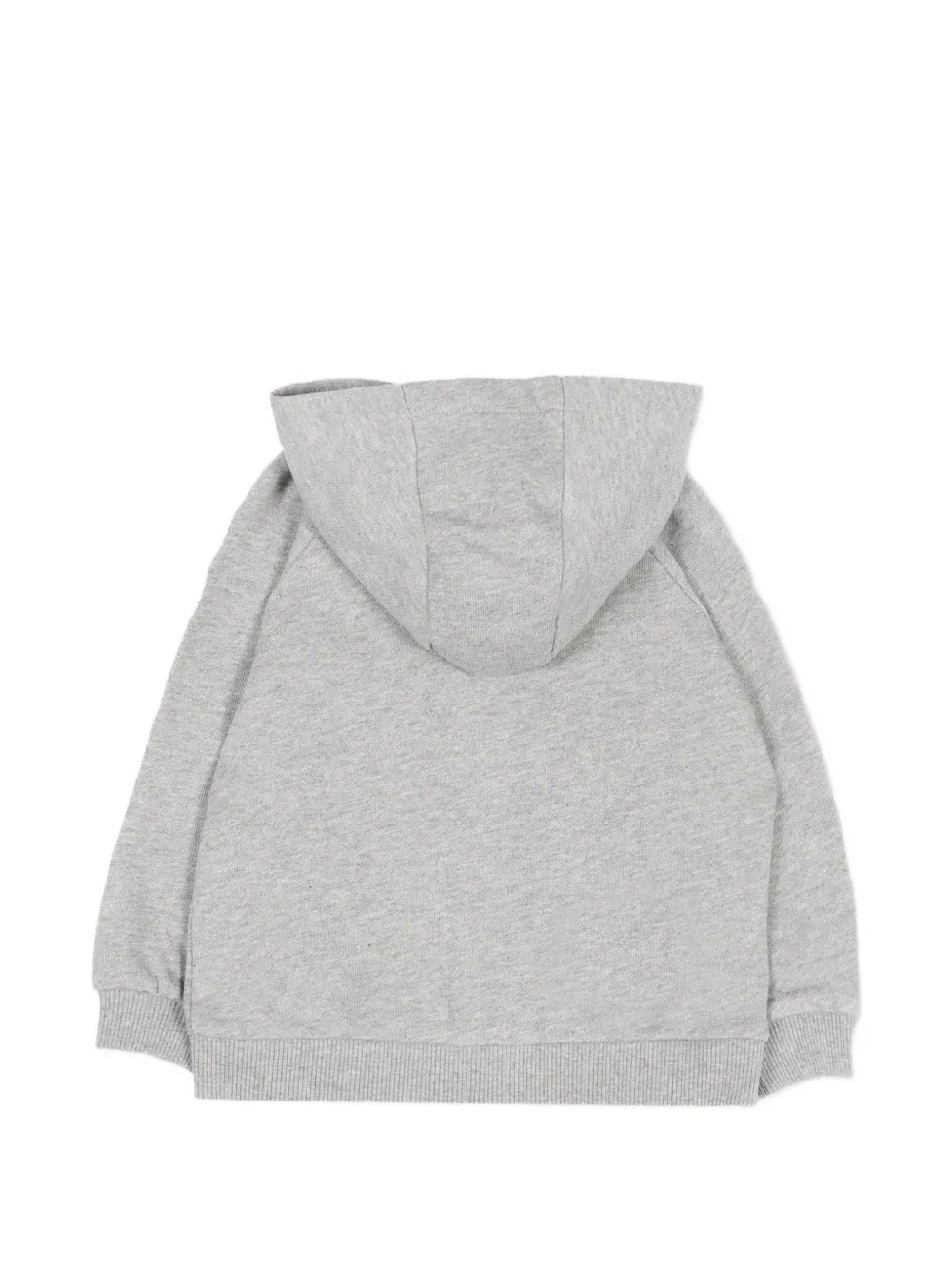 Balmain Kids Hoodie met logoprint en rits Grijs
