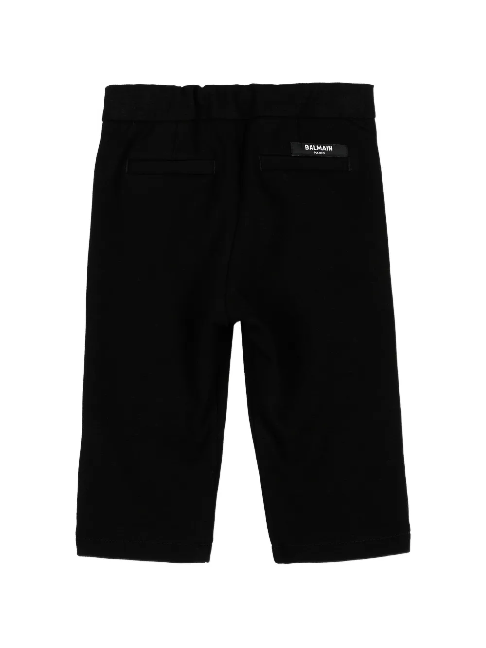 Balmain Kids Broek met geplooid detail Zwart