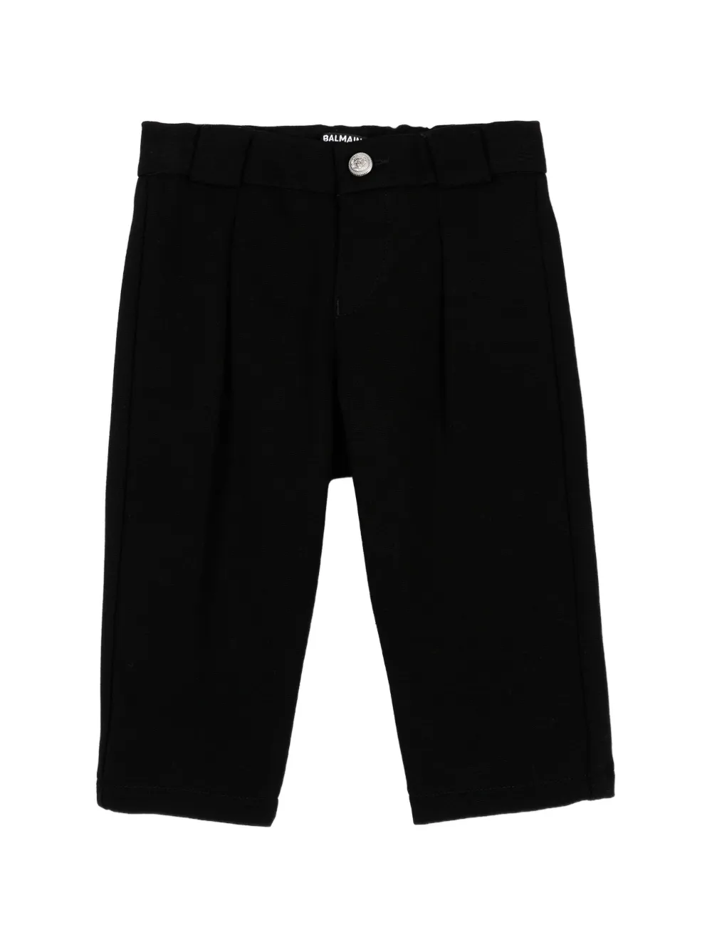 Balmain Kids pleated-detail trousers - Schwarz