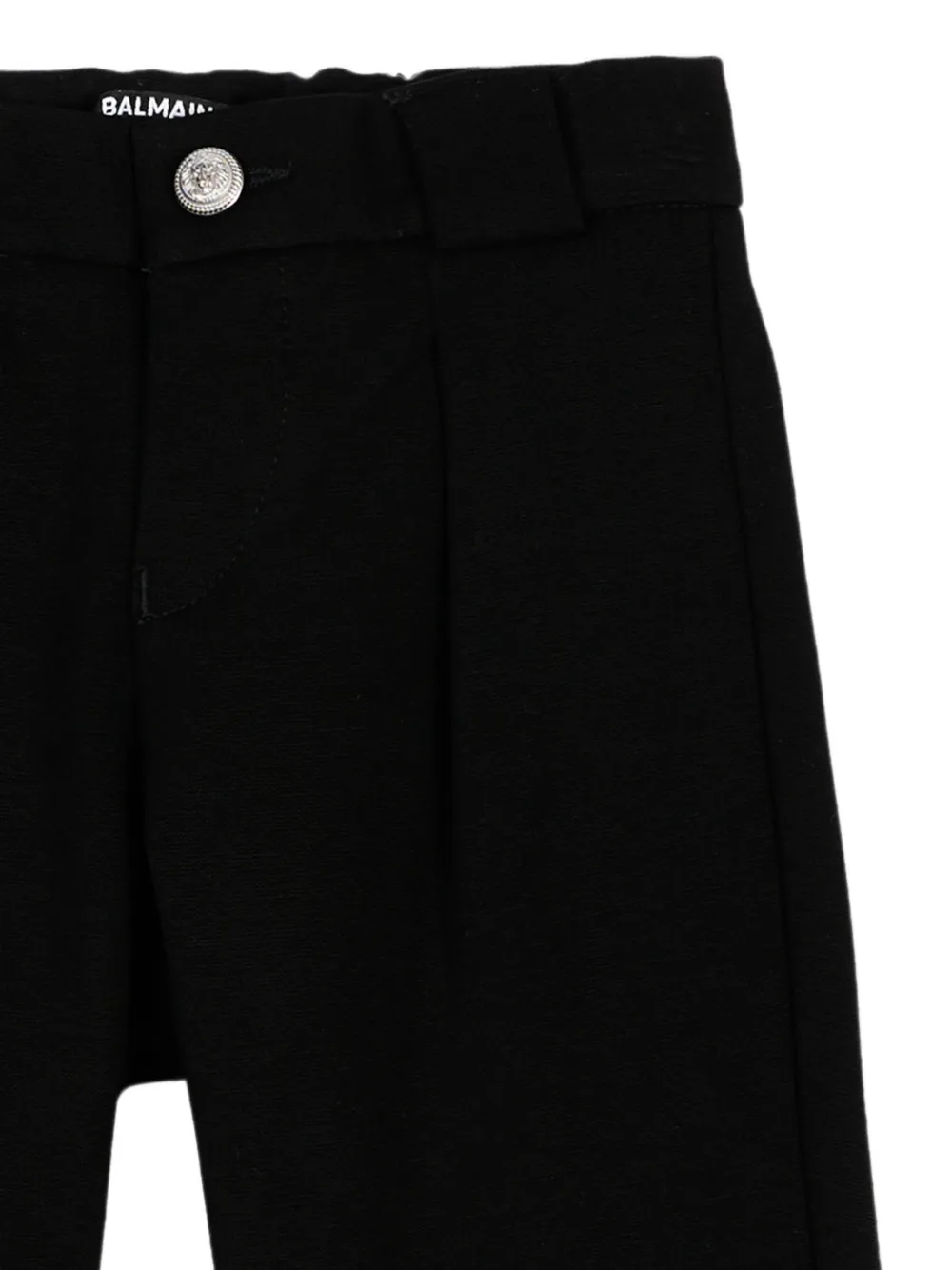 Balmain Kids Broek met geplooid detail Zwart