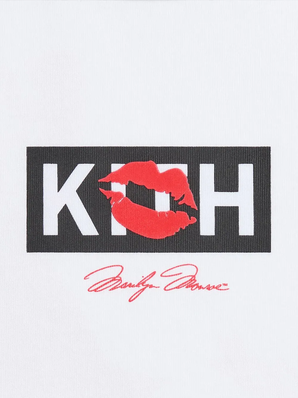 KITH Marilyn Monroe Kiss Mulberry T-shirt Wit