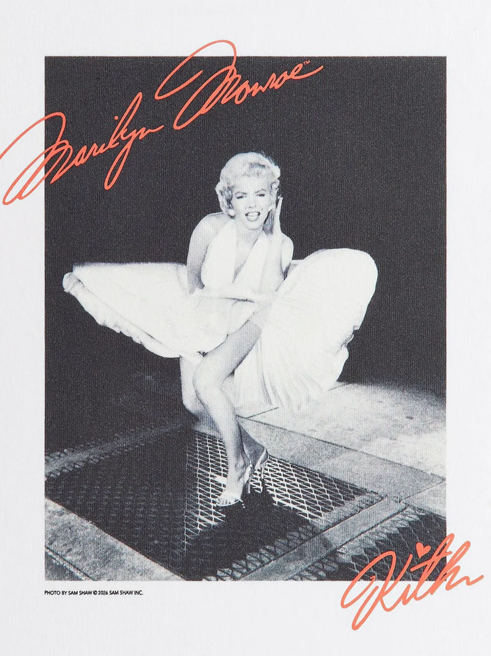 KITH T-shirt met Marilyn Monroe-print Wit