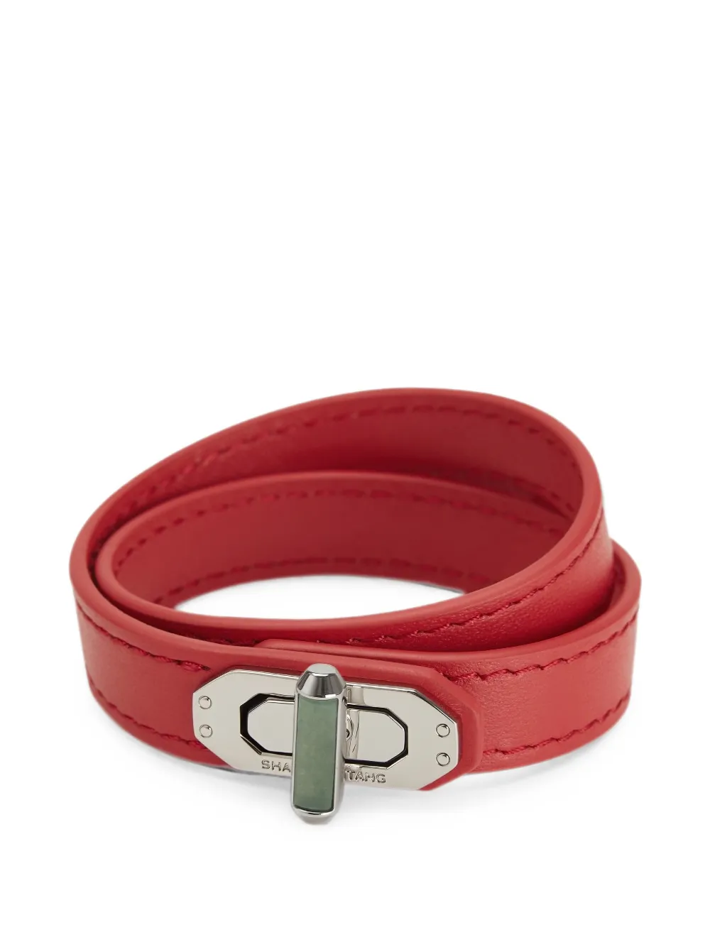 Shanghai Tang Tang Locket wrap bracelet - Red