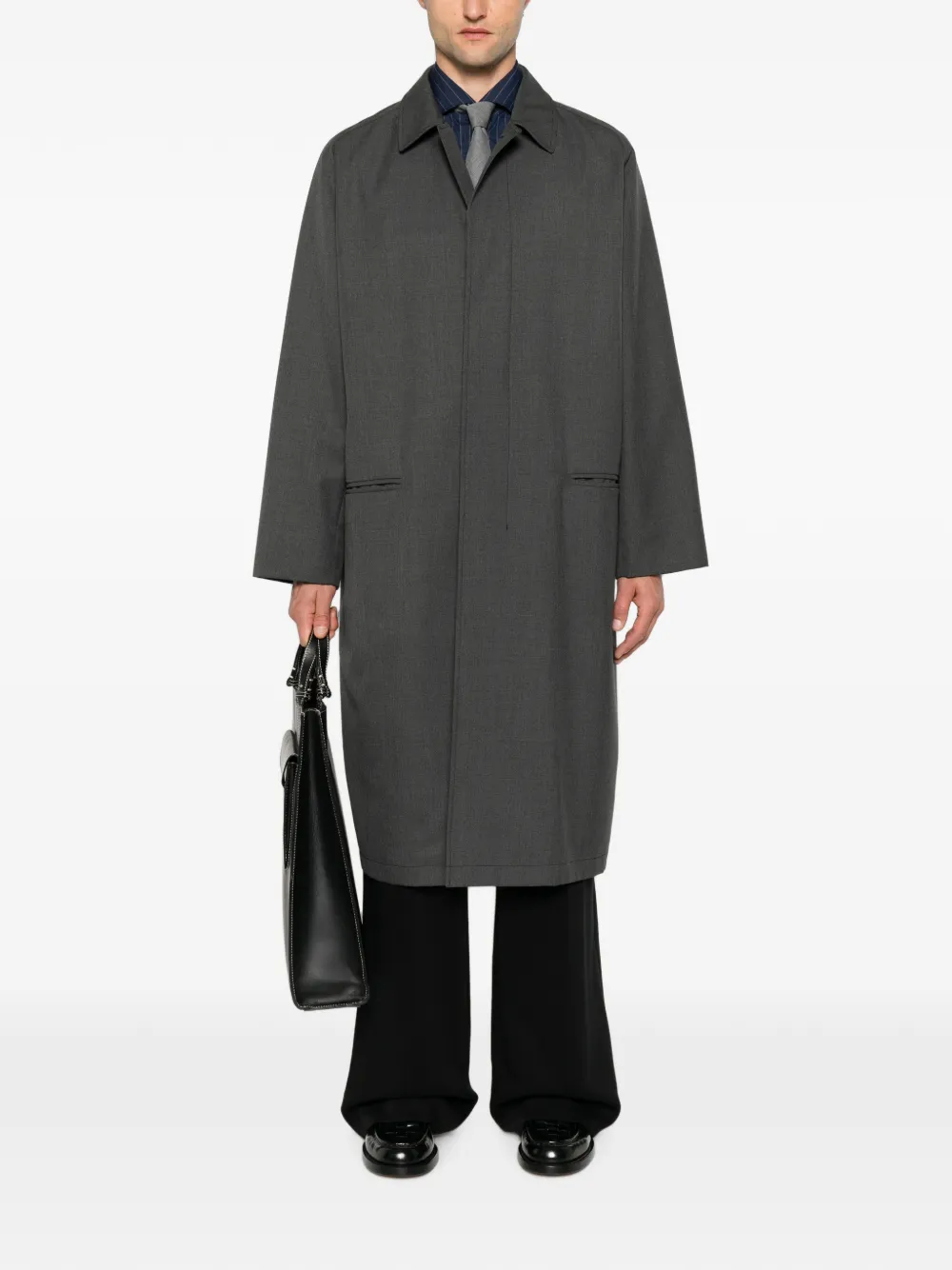 Brunello Cucinelli Overhemd met krijtstreep Blauw