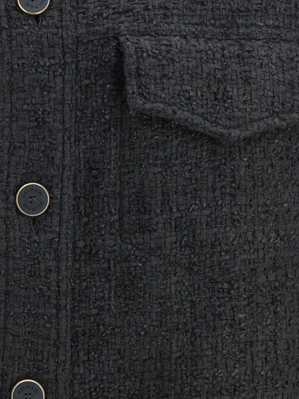 Balmain Shirtjack met klepzak Grijs