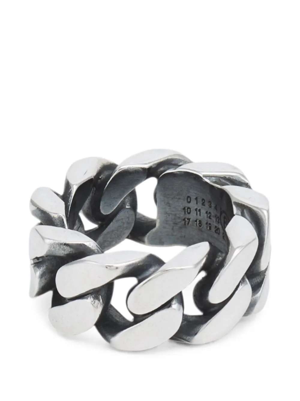 MM6 Maison Margiela Anello a catena - Argento