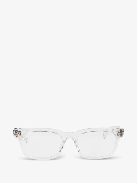 Chrome Hearts rectangle-frame glasses