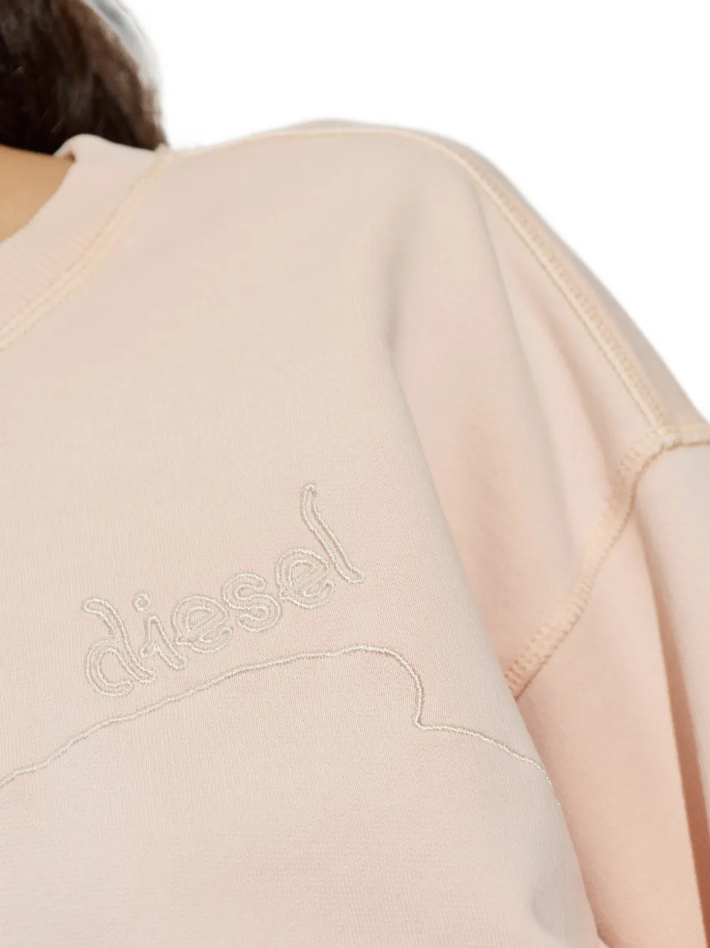 Diesel F-Crew sweater Roze
