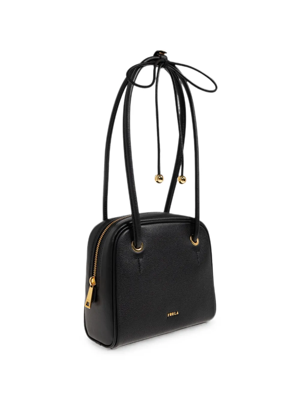 Furla Poppy leather shoulder bag - Nero
