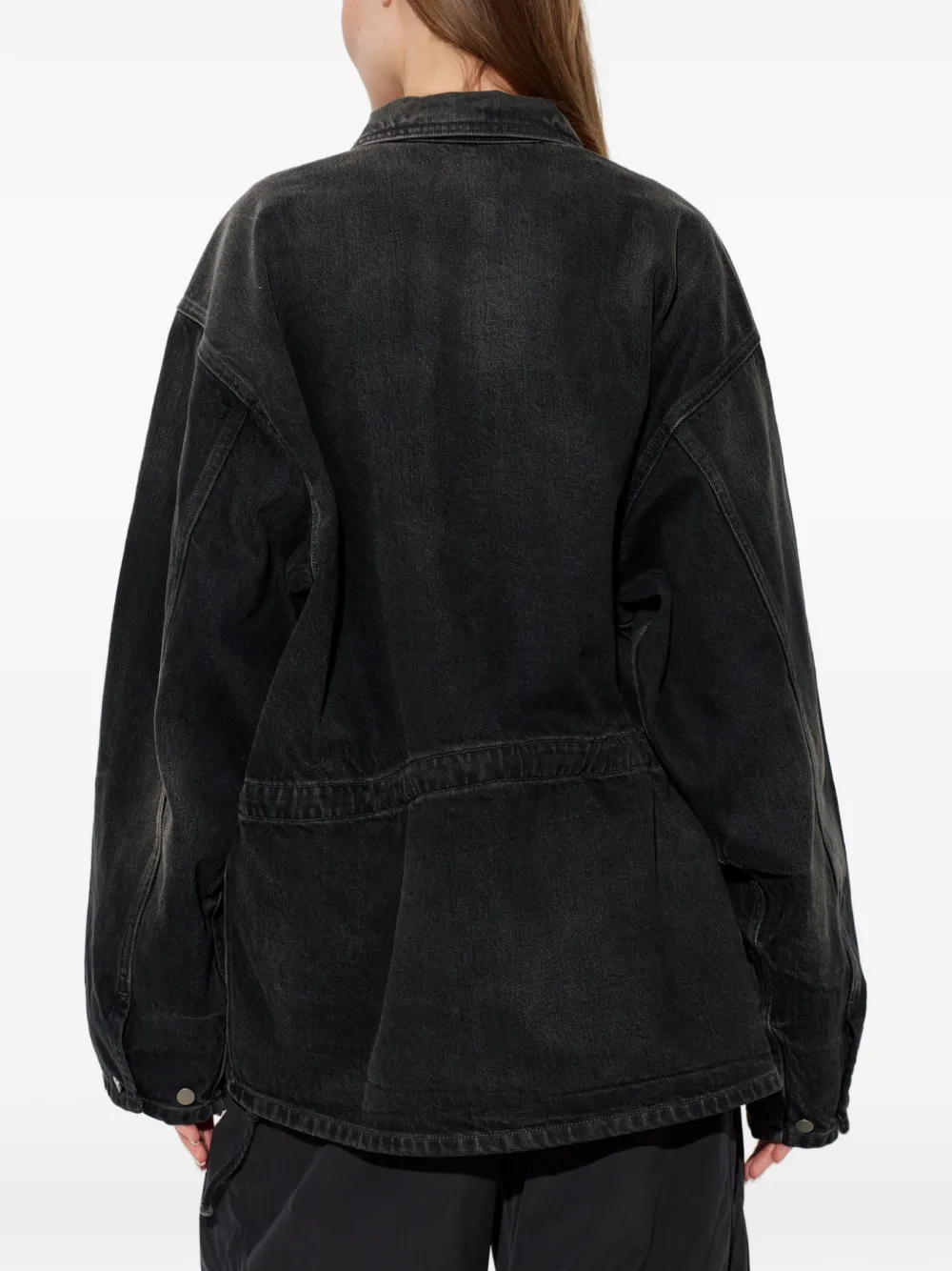Haikure Legacy denim blouse Zwart